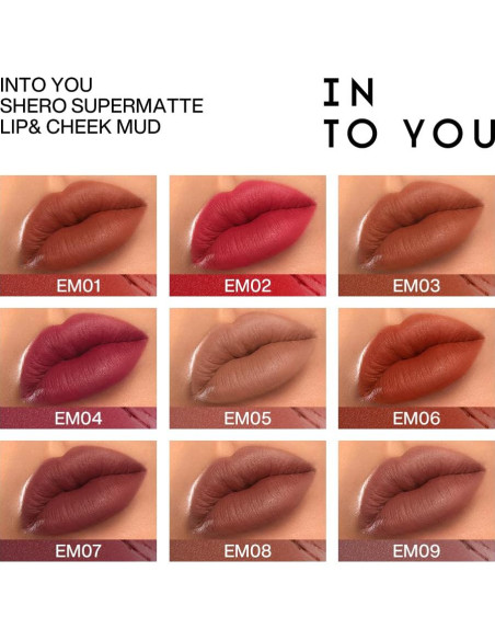 Pintalabios Mate INTO YOU Lip Mud EM05, 8 Horas de Duración