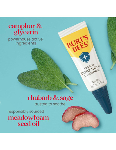 Tratamiento para Herpes Labial y Balsamo Labial Burt's Bees