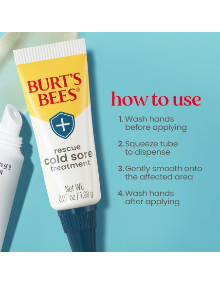 Tratamiento para Herpes Labial y Balsamo Labial Burt's Bees
