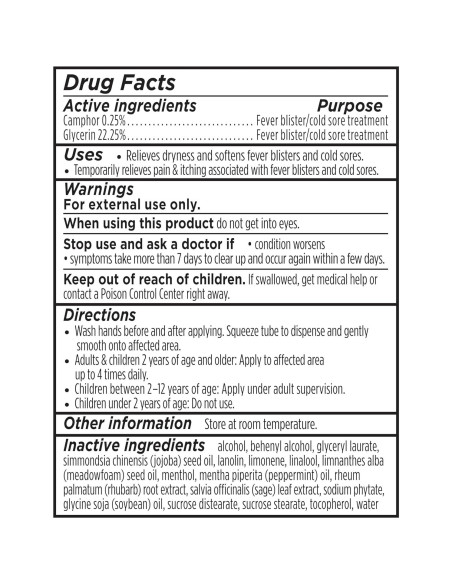 Tratamiento para Herpes Labial y Balsamo Labial Burt's Bees