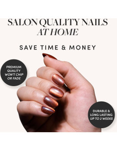 Uñas Postizas Glamnetic Moscú Magnético - 30 Uñas Cortas 2