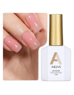 Esmalte de Uñas en Gel AILLSA Rosa Transparente 15 ml