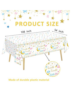 Manteles Oigco 3 Pzs Revelación de Género 137x274 cm 2