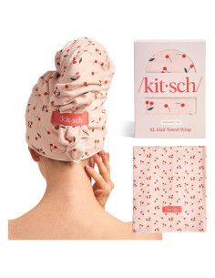 Toalla de Microfibra Kitsch XL Antifrizz 101.6x61 cm Cereza
