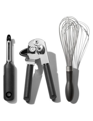 Set de Utensilios de Cocina OXO Good Grips 3 Piezas Acero Inoxidable