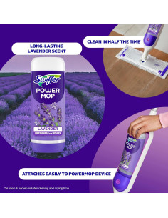 Solución de limpieza para pisos Swiffer PowerMop 3x748ml lavanda 2