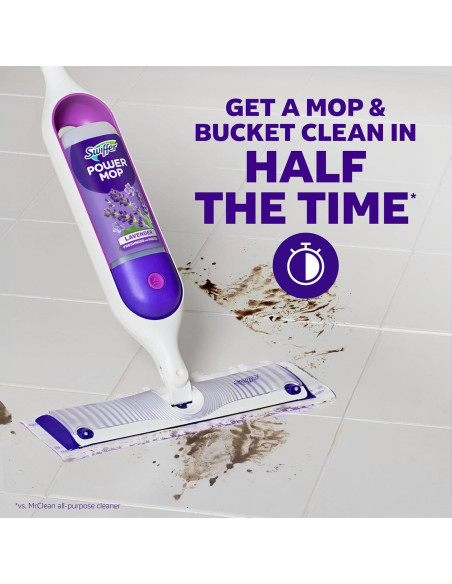 Solución de limpieza para pisos Swiffer PowerMop 3x748ml lavanda