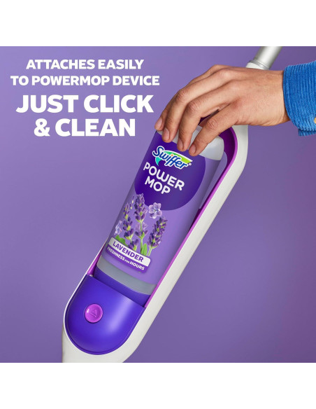 Solución de limpieza para pisos Swiffer PowerMop 3x748ml lavanda