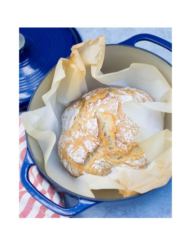 Horno Holandés Lodge Enameled 6 Cuartos Hierro Fundido Índigo