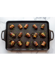 Sartén de Hierro Fundido Lodge 39.37x26.67 cm para Hornear 2