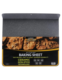 Bandeja para Hornear casaWare 30.5x27.9cm Granito Plateado