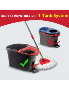 Juego de Reemplazo Mopas Giratorias O-Cedar EasyWring 1 Tanque 2