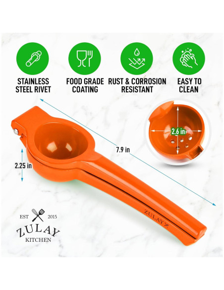 Exprimidor de Limón Zulay Kitchen Naranja Manual 0.05L