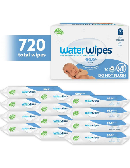 Toallitas Húmedas WaterWipes Sensitive+ 720 Unidades para Bebés