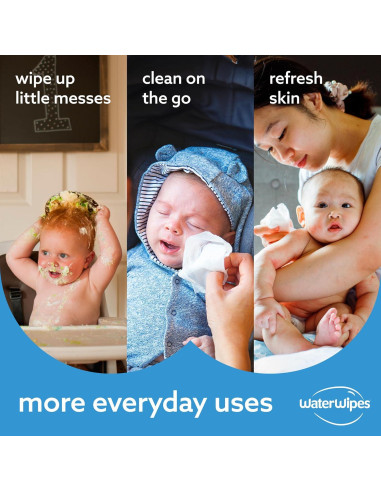 Toallitas Húmedas WaterWipes Sensitive+ 720 Unidades para Bebés