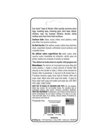 Goo Gone Lifter de Etiquetas 56.7g - Removedor de Adhesivos