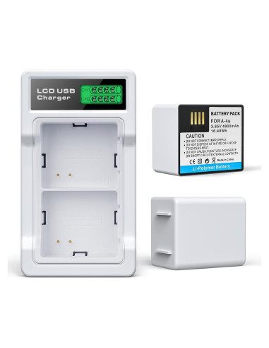 Paquete de 2 Baterías Recargables Topwowe A-4a para Arlo Pro 5S 2K