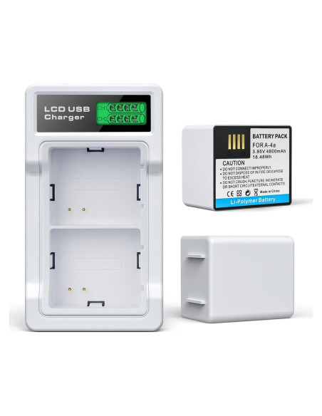 Paquete de 2 Baterías Recargables Topwowe A-4a para Arlo Pro 5S 2K