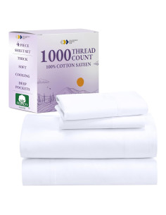 Conjunto de Sábanas King California Design Den 1000 Hilos Sateen