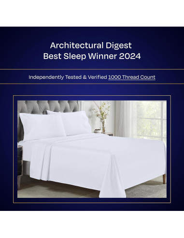 Conjunto de Sábanas King California Design Den 1000 Hilos Sateen
