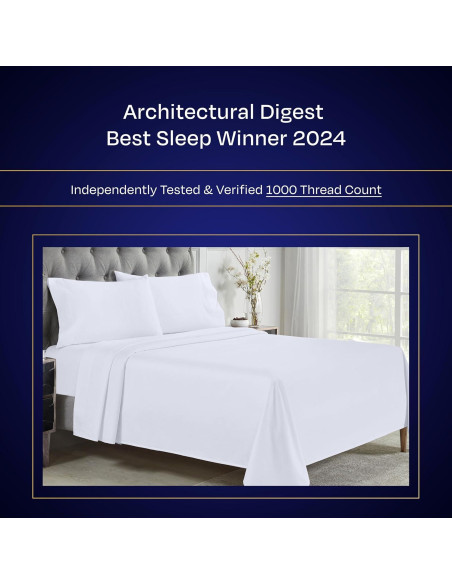 Conjunto de Sábanas King California Design Den 1000 Hilos Sateen