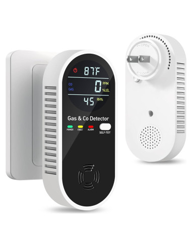 Detector de Monóxido de Carbono y Gas KAKIMENT 4 en 1