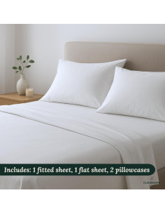 Juego de Sábanas King Cloud Scape Linen 1000 Hilos Algodón Egipcio 2