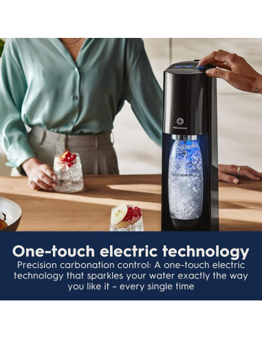 SodaStream E-TERRA Fabricador de Soda Eléctrico Negro 60L
