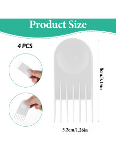 Juego de 4 Cepillos de Limpieza para Picadora de Verduras Piriuuo 2
