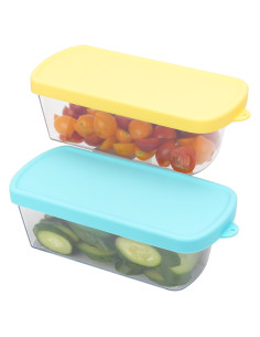 2 Organizadores de Alimentos LUVCOSY para Refrigerador 1182ml