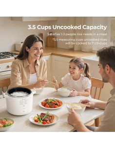 Olla Arrocera Multifuncional Narcissus 3.5 Tazas Blanca 2