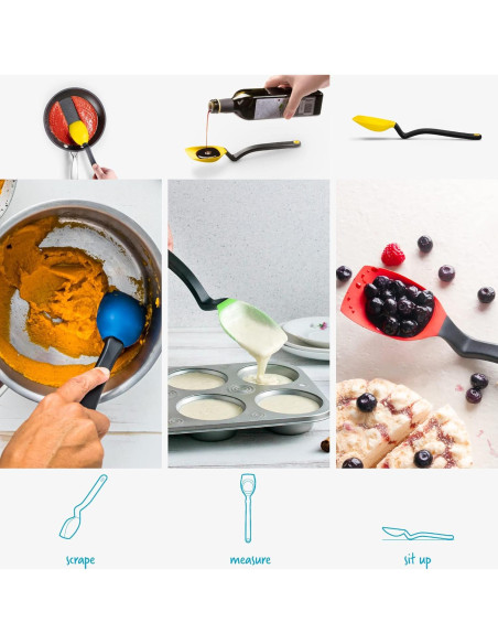 Cuchara de Silicona Antiadherente Dreamfarm Supoon 28 cm Amarillo