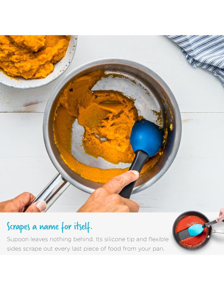 Cuchara de Silicona Antiadherente Dreamfarm Supoon 28 cm Amarillo