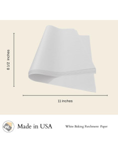 Paquete de 100 Hojas de Papel Pergamino Worthy Liners 21.6x27.9cm 2