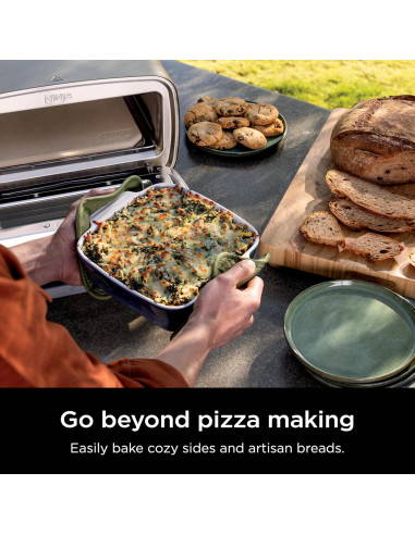Horno de Pizza Eléctrico Ninja MO201, 30.48 cm, 5 en 1