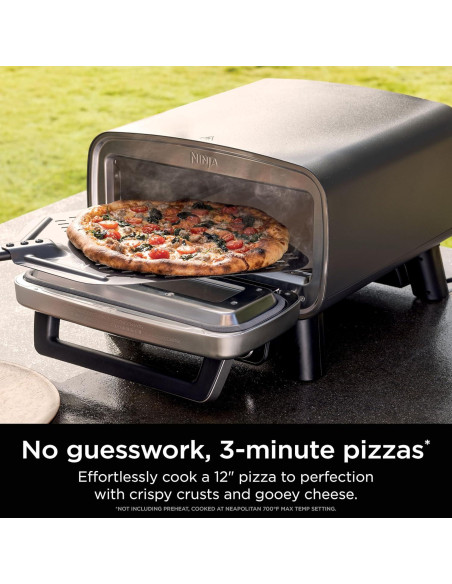 Horno de Pizza Eléctrico Ninja MO201, 30.48 cm, 5 en 1