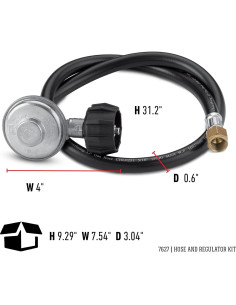 Kit Manguera y Regulador Weber para Parrillas Genesis 300 y Summit 400/600 2