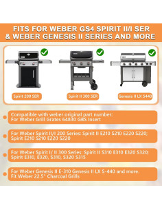 Inserto de Rejilla de Sellado GBS 64830 para Weber BBQ 2