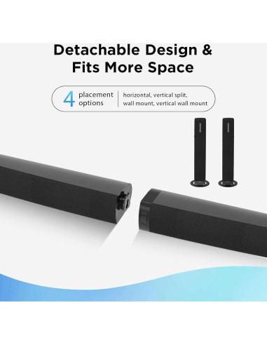 Barra de Sonido Assistrust KY-2023 90W Bluetooth 2 en 1