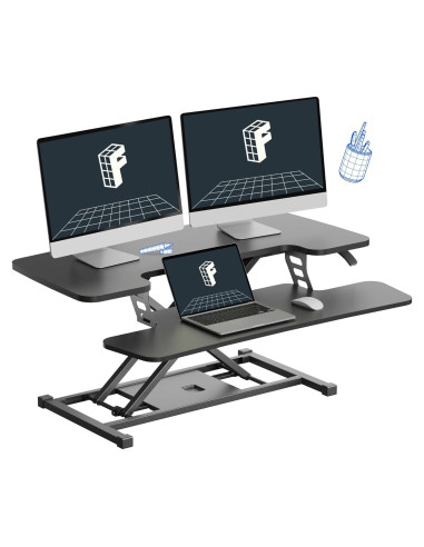 Convertidor de Escritorio Ajustable FLEXISPOT MT137 91 cm Negro