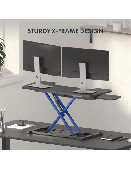 Convertidor de Escritorio Ajustable FLEXISPOT MT137 91 cm Negro