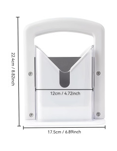 Cortador de Bagels Guillotina EverDwell Acero Inoxidable Blanco 2