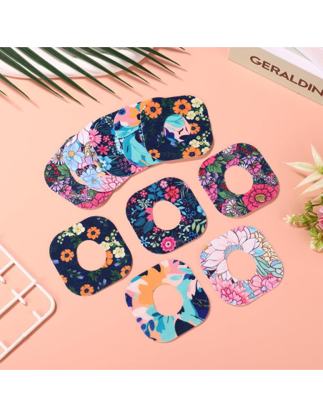 25 Piezas de Parches Adhesivos para Dexcom G7 - Flores