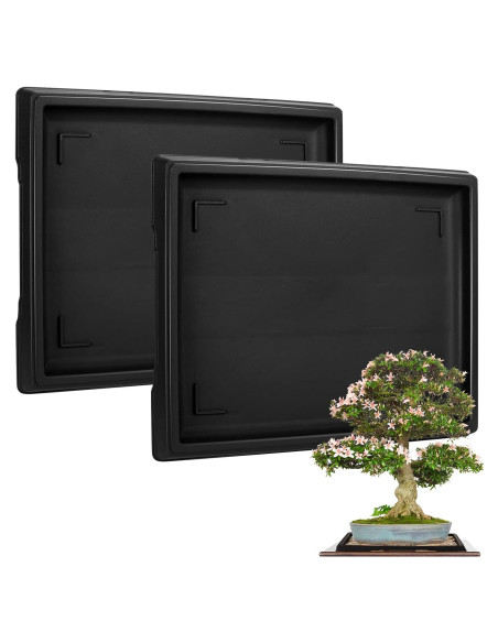 Bandeja de Humedad Pinkunn para Bonsai 39.8x33 cm 2 Pcs