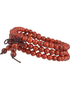 Pulsera Mala Budista Tibetana SUNYIK 108 Perlas Madera Natural 2