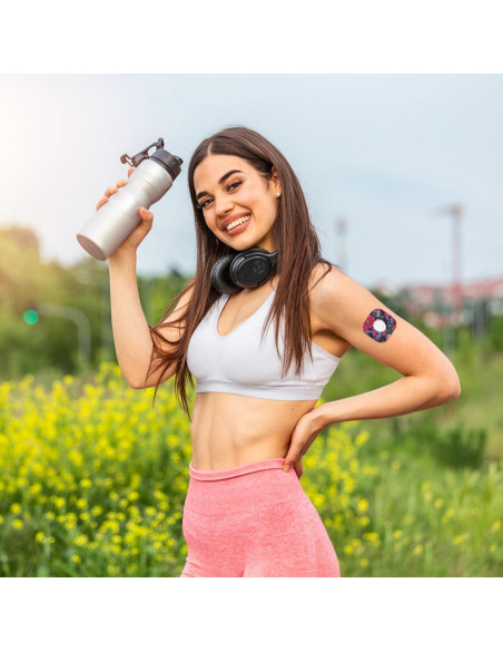 25 Piezas de Parches Adhesivos para Dexcom G7 - Flores