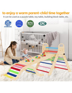 Conjunto Triángulo Pikler Sehloran 8 en 1 con Pinball y Tienda 2