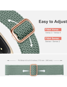 Banda Elástica Trenzada para Fitbit Versa 4/3/Sense 2 - Suave 2
