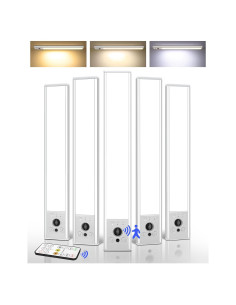 EZVALO 5 Pack Luces Bajo Gabinete Inalámbricas 10" con Sensor