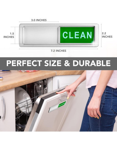 Imán de Lavavajillas Limpio Sucio Setter Home 17.78x5.08cm